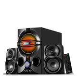 Boytone BT-424FN, 2.1 Multimedia Bluetooth Speaker System Powerful Shelf Stereo Wired Systems, FM, SD Slot, USB Port, MP3 Format