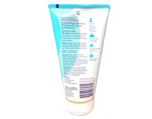 Clean & Clear Deep Action Oil-Free Exfoliating Face Scrub for Deep Pore Cleansing, Cooling Face Wash with Natural Exfoliating Be