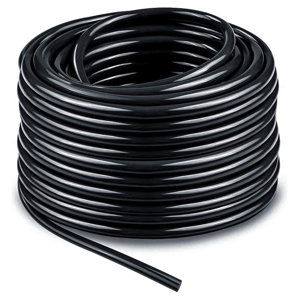 100ft 1/4 inch Blank Distribution Tubing Drip Irrigation Hose Garden Watering Tube Line for Small Garden Irrigation System