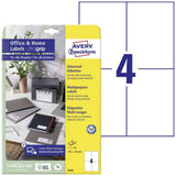 Avery Zweckform 6124 Labels 148x105 mm 10 Sheets for Inkjet Laser Copy