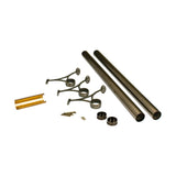OUTWATER 6' Bar Foot Rail Kit - Complete Undercounter Mount Hardware and Tubing, Antique Brass Finish