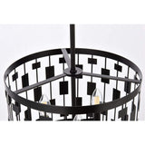 Living District Indoor Modern Home Decorative Bright Ceiling Levante 3 Lights Pendant In Black
