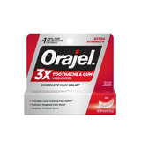 Orajel 4X Medicated Oral Pain Gel for Toothache & Gum Pain Relief, 0.25 oz