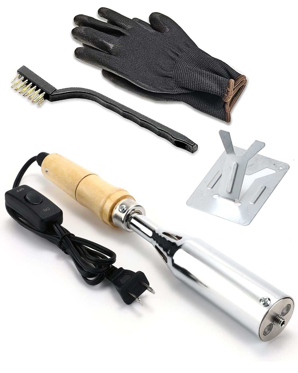 Electric Branding Iron, Customize Wood Stamp Gift for Woodworker and Leather Craft Food Branding Iron 350w (8MM Electric iRon On