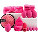 Spa Washing Face Headband And Wristband Set Makeup Sponge Triangle Powder Puff Paw Beauty Blender Mini Sponges For Foundation Re