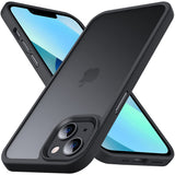 Anqrp Designed for iPhone 13 Mini Case Black [Support Wireless Charging], [Silky Touch] Soft Silicone Slim Anti-Scratch Phone Ca