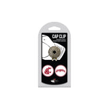 Team Golf NCAA Washington State Cougars Cap Clip With 2 Golf Ball Markers Golf Cap Clip with 2 Removable Double-Sided Enamel Mag