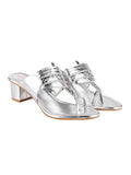 Shoetopia Women'S Flat Sandal,Silver,8,B0CKXPLVLX