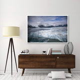 Hubbard Glacier Encroaching On Gilbert Point, Wrangell-St. Elias National Park, Alaska-Paper Art-62,,X42,,