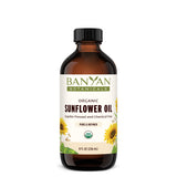Banyan Botanicals Sunflower Oil - Pure & Organic Sunflower Seed Oil for Skin, Body, Hair & More - Multiple Sizes - 8 oz - Expell