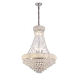 36 In Luxurious K9 Crystal Single Tier Chandelier 14-Led Bulbs Classical Hardwired Ceiling Chandelier Lamp For Living Room, Ha