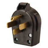 Coleman Cable 095433308 50-Amp Replacement Male RV Plug End; Black