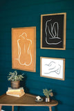 Kalalou Set Of Three Framed Nude Prints Under Glass Chh1332
