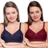 Trylo Kpl Combo Pack 40 Marun & Sapphire D - Cup - Pack Of-2,Marun & Sapphire,40,B0BBG1CKM2