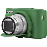 Canboc Camera Silicone Case for Canon PowerShot SX740 SX730 Digital Camera, Soft Silicone Cover with Detachable Lens Cover, Gree