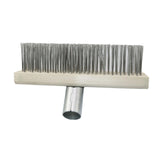 PZRT Wire Floor Brush Replacement Head Long Stiff Hair Stainless Steel Wire Brush Heavy Duty Outdoor Broom Head Deck Brush For K