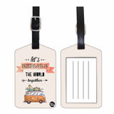 Nutcase Designer Luggage Travel Baggage Tags Single Tag With Name Card Inside Hippy
