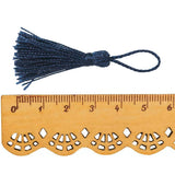 OZXCHIXU(TM) 20PCS Mini Small Craft Tassels 5.5cm Long for Decorative Key Cushion (Navy Bule)
