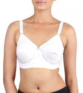 Trylo Women'S Cotton T-Shirt Bra Women'S Non-Wired Bra (Krutika-102_White_36),White,36,B00R672TYK