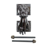Renovators Supply Manufacturing Brass Door Knockers for Front Door 4 in. Ladies Hand Shaped Chrome Plated Brass Door Knocker wit