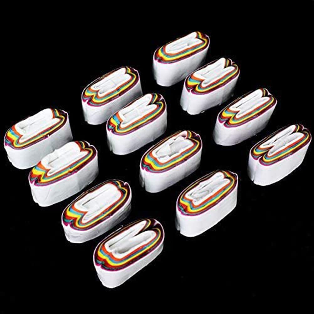 OUERMAMA 24 Pcs Mouth Coils Vomit Paper Multicolor Stage Magic Tricks Accessories Gimmick Funny Illusion Magic Props