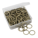 Auvoau 100Pcs Open Jump Rings 20mm Bronze Jewelry Connectors for Jewelry Findings Making Supplies,Bracelets,Keychain,Necklace,An