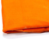 The Wide 60 Spandex Velvet with Soft Handfeel Fabric for Costume, Apparel, Craft and Sewing by Yard(Orange 1Yard)