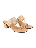 Shoetopia Girls Kh-5566 Golden Heeled Sandal - 6 Uk (Girls-Kh-5566-Golden),Golden,6,B0CQK3SRY6