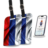 [Pack 2] Tag8 Russia Smart Bag Tag |Trendy Luggage Tag Id Identification National Flag Theme Fashionable Digital Name Tag | Airl