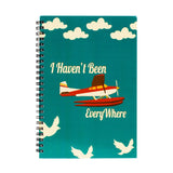 Funcart I Havent Been Everywhere Spiral One Sided Ruled A5 Notebook/Diary Lined Diary With Softcover, 8.3 X 5.8