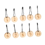 Ecomistiq 10 Pieces Stitch Markers Durable Round 110 Number For Sewing Knitting Parts | Notions & Tools | Crocheting & Knitting