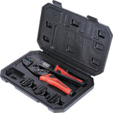 Klein Tools 3000CRKIT Ratchet Crimping Tool Set, (4) Interchangeable Dies for Heat Shrink, NonInsulated, Insulated and Ferrule 