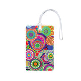 Sign Ever Luggage Identification Tag | Durable Acrylic With Silicone Strap | Bag Identifier For Men Women Kids (Mandala Circles)