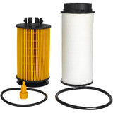 XYZIL Oil Filter Fuel Filter Kit QC000001 ML239124 Compatible with Mitsubishi Fuso Canter 2012-17 Mitsubishi Canter FE125 FE130 