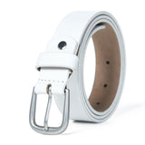 WomenS Casual Jeans Belt, Fashion Accessory For Denim (White, 38)