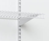 ClosetMaid 2853 ShelfTrack 12Inch Locking Shelf Bracket, White