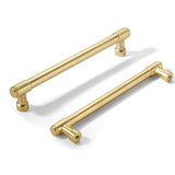 khtumeware 10 Pack 6 Inch(152mm) Vintage Brushed Satin Gold Cabinet Pulls Kitchen, Matte Gold Hardware for Cupboard Drawer Handl