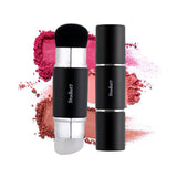 STUDIO17 Dual Ended Silicone Tip Blush Brush | Korean Olive Young Makeup Tool for Contouring & Blush Application | Skin-Friendly