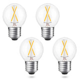 AIELIT Dimmable 2 Watt Globe LED Light Bulbs (25W Equivalent), Warm White 2700K, A15/A50 LED Bulb, E26 Medium Base, Antique Fila