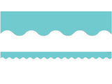 LIGHT TURQUOISE SCALLOPED BORDER