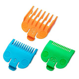 Clipper Guards Set Compatible with Most Wahl Clippers, Clipper Guides Replacement - Guard Number: #1/2, #1 and #1 1/2 (Length: 1