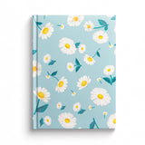 Wrotnote Blue Blossom Floral A5 Diary Notebook, WaterResistant Hardbound, 200 Ruled Pages 90 Gsm, Diary For Women, Girls And Tr