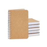 Bright Creations A6 Kraft Spiral Notebooks, 160 Pages (3.5 X 5.5 In, 6 Pack)