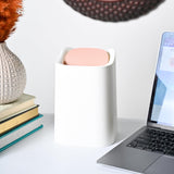 Market99 Plastic Ash Pink Modern Dustbin - 1500ml