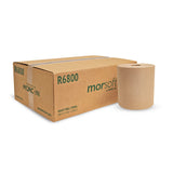 Morcon Paper R6800 Hardwound Roll Towels 8Inch x 800ft Brown 6 Rolls/Carton