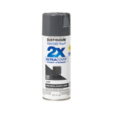RustOleum 334031 Painters Touch 2X Ultra Cover Spray Paint, 12 oz, Gloss Dark Gray