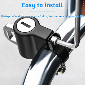 Universal Motorcycle Helmet Lock Anti-Theft Helmet Safety Lock Metal 22Mm-26Mm Black With 2 Keys Motorcycle Accessories (Ths2002