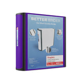 Staples 895621 Better 3Inch Slant D 3Ring View Binder Purple (20246)