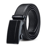 Zacharias MenS Faux Leather Belt With Autolock Buckle Gl18 (Black, 3Xl) (Pack Of 1)