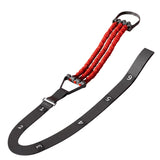 TRENDYNEST Numbered Markers Pull up Assistance Band Hanging Loop Adjustable Pull up Coach Woven Strap Foot Stirrup, Red
